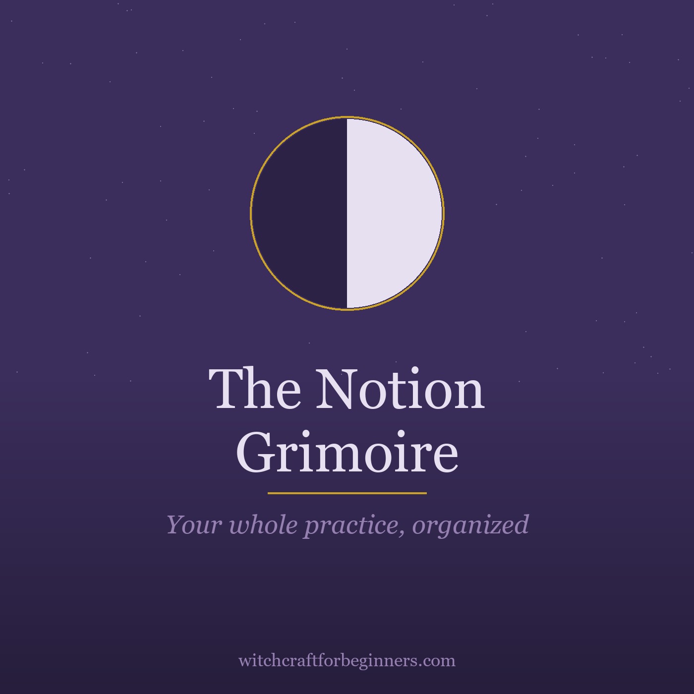 The Notion Grimoire — Digital Book of Shadows System cover