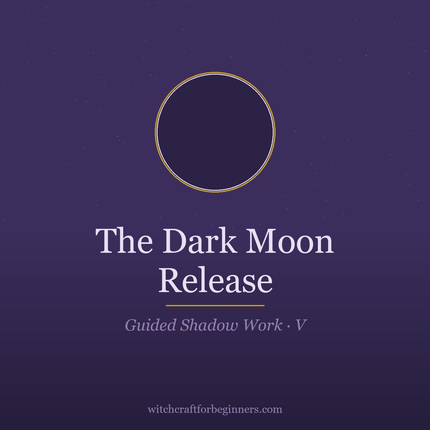Shadow Work: The Dark Moon Release cover